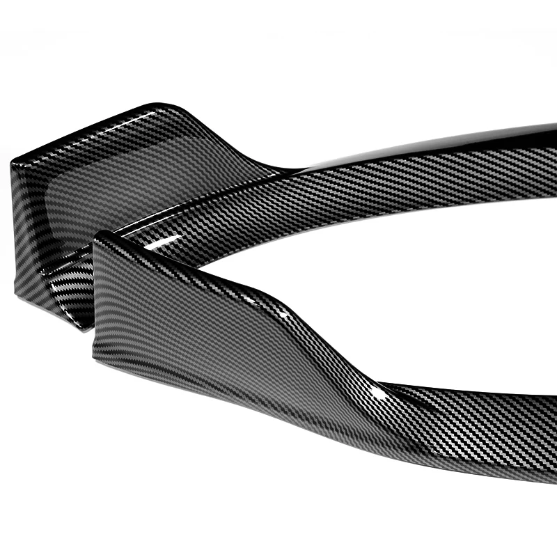 For 2019-2023 Mercedes-Benz A-Class AMG W177 Carbon Look Front Bumper Body Splitter Spoiler Lip 3PCS - Image 4
