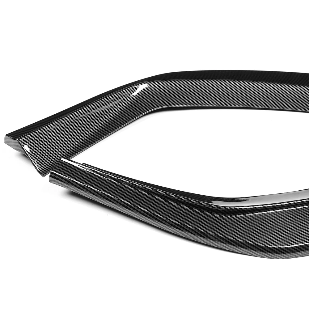 For 2019-2024 Audi A7 S7 S-Line Front Bumper Splitter Spoiler Lip 5PCS -Carbon Fiber Look Painted - Image 5