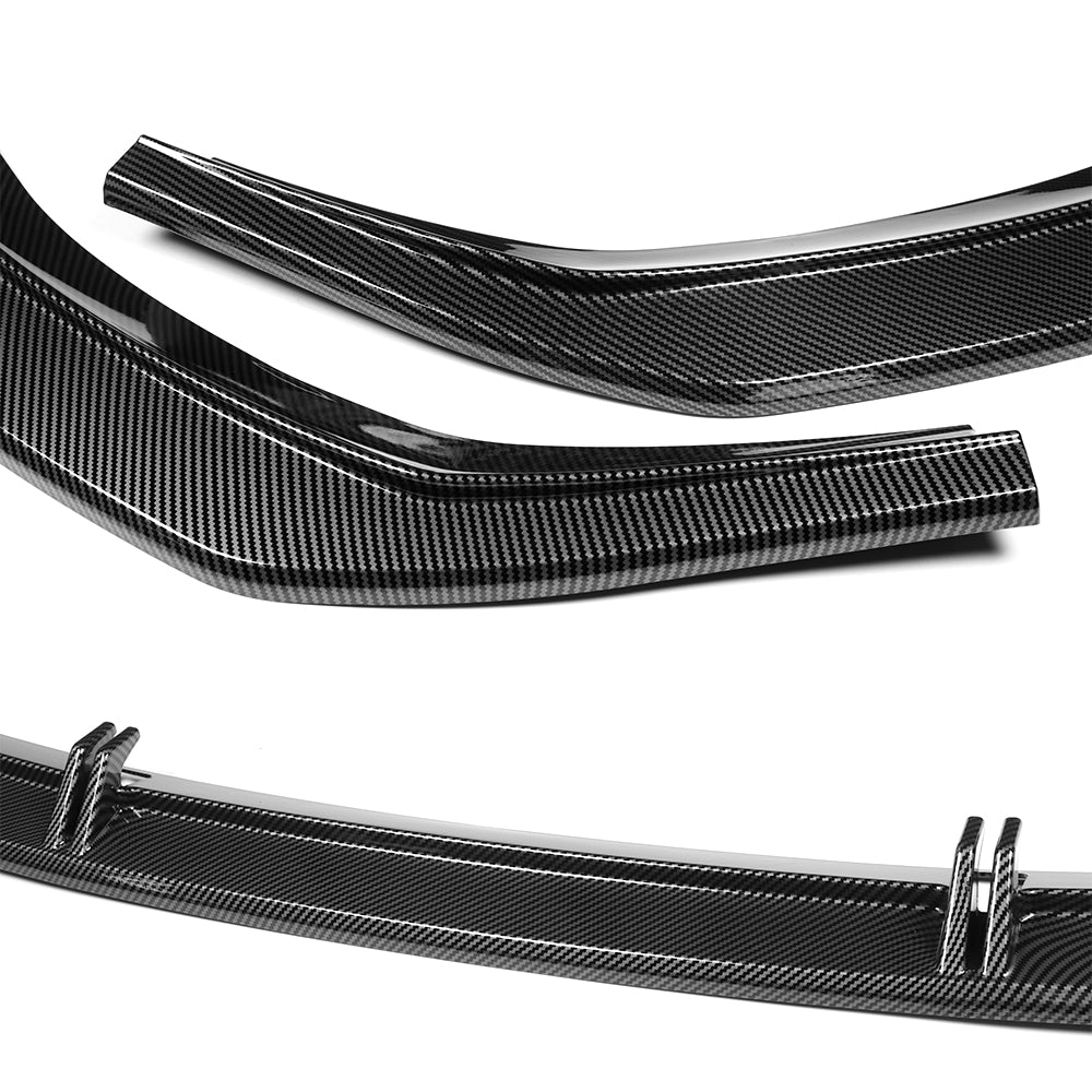 For 2019-2024 Audi A7 S7 S-Line Front Bumper Splitter Spoiler Lip 5PCS -Carbon Fiber Look Painted - Image 8