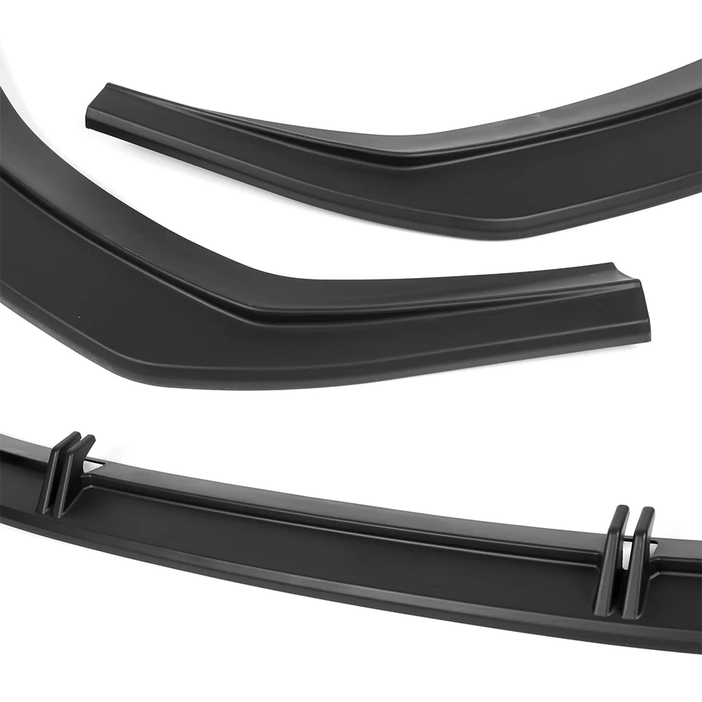 For 2019-2024 Audi A7 S7 S-Line Front Bumper Splitter Spoiler Lip 5PCS -Unpainted Matte Black - Image 3