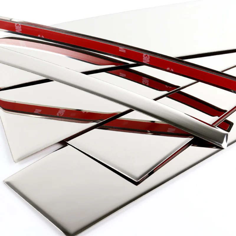 For 2019 - 2025 Toyota RAV4 Mirror Chrome Exterior Stainless Car Window Door Pillar Trim 6-PCS - Image 2