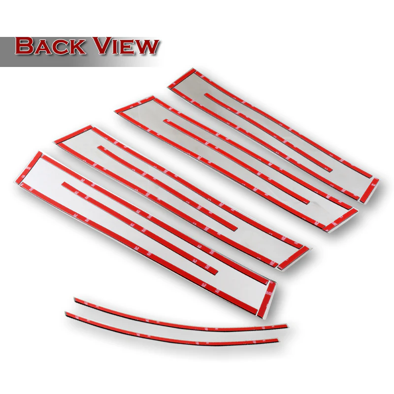 For 2019 - 2025 Toyota RAV4 Mirror Chrome Exterior Stainless Car Window Door Pillar Trim 6-PCS - Image 3