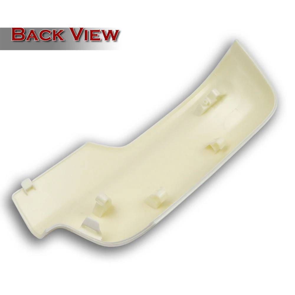 For 2019 - 2026 Dodge RAM 1500 Side View Top Half Mirror Covers Cap Replacement With Turn Signal Hole -White ABS - Image 3