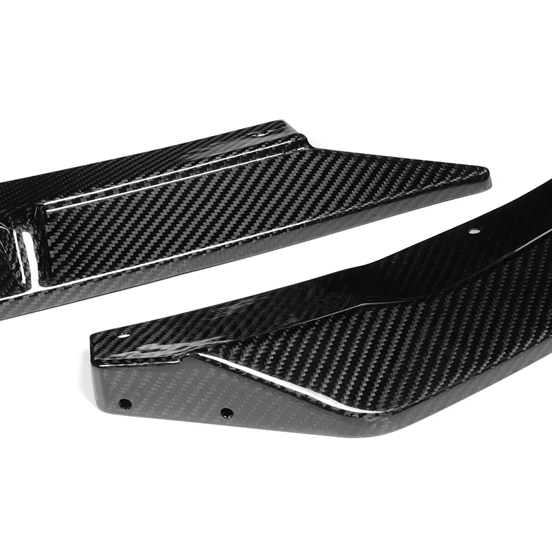 For 2020-2024 BMW 2-Series F44 Gran Coupe 3-Pcs Carbon Fiber Front Bumper Spoiler Lip - Image 2