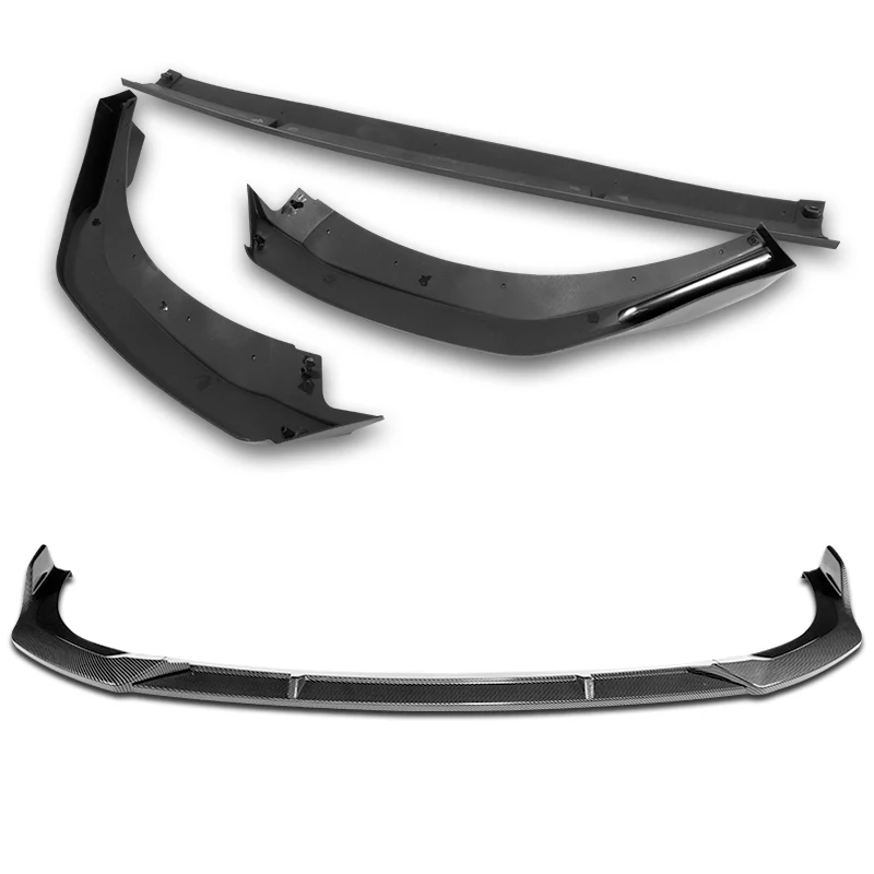 For 2020-2024 BMW 2-Series F44 Gran Coupe 3-PCS  Carbon Style Front Bumper Spoiler Lip - Image 4
