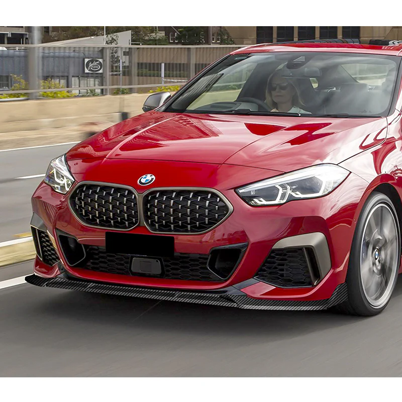 For 2020-2024 BMW 2-Series F44 Gran Coupe 3-PCS  Carbon Style Front Bumper Spoiler Lip - Image 5