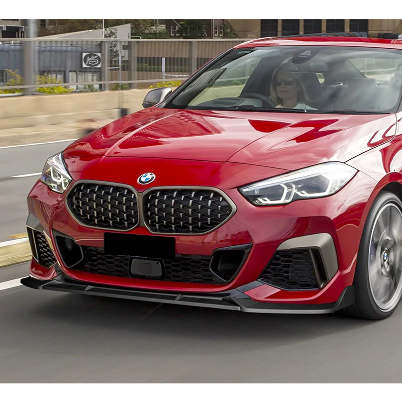 For 2020-2024 BMW 2-Series F44 Gran Coupe 3-PCS  Matt Black Front Bumper Spoiler Lip - Image 5