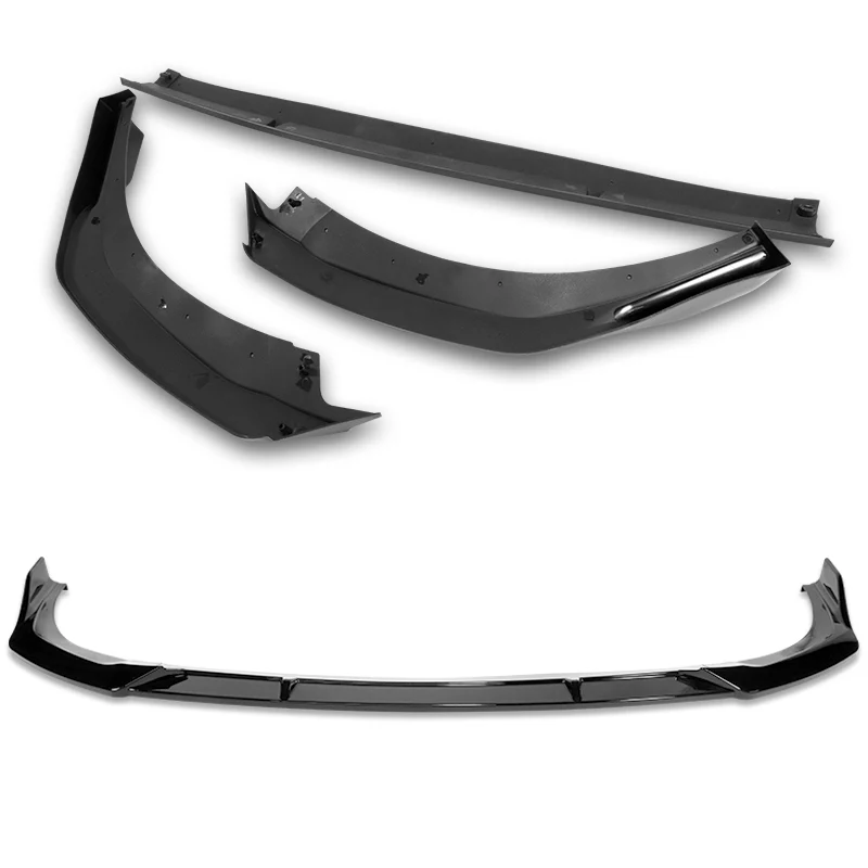 For 2020-2024 BMW 2-Series F44 Gran Coupe 3-PCS  Painted Black Front Bumper Spoiler Lip - Image 4