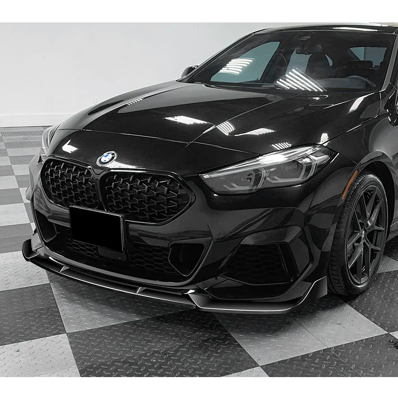 For 2020-2024 BMW 2-Series F44 Gran Coupe 3-PCS  Painted Black Front Bumper Spoiler Lip - Image 5