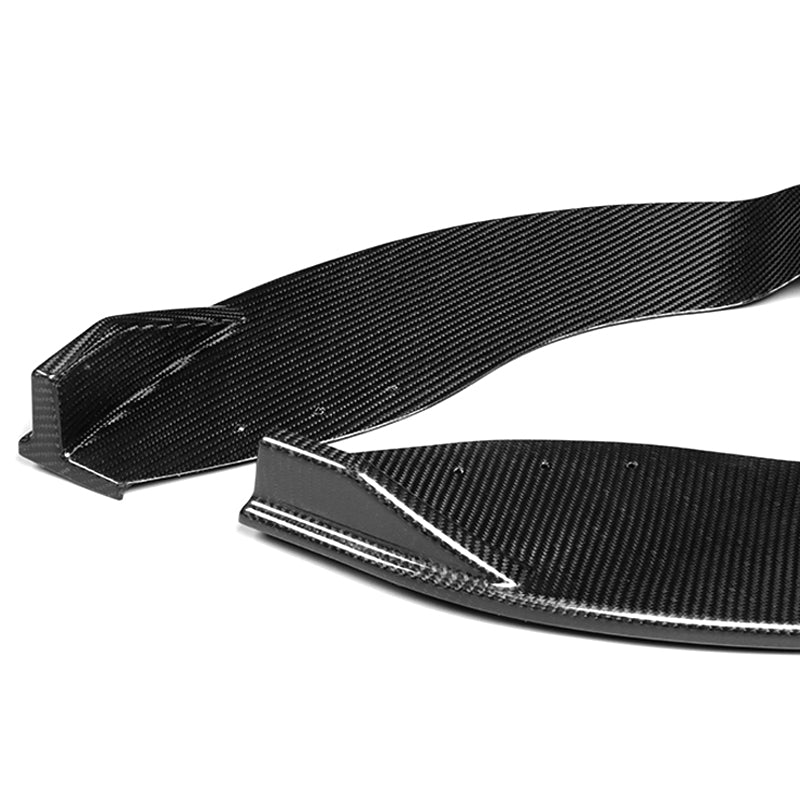 For 2009-2012 Nissan 370Z Real Carbon Fiber Front Bumper Body Splitter Spoiler Lip 3PCS - Image 4