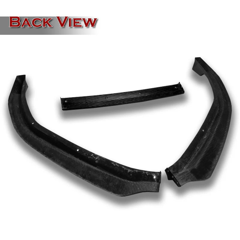 For 2020-2025 BMW 4-Series G22 G23 M-Sport Carbon Fiber Front Bumper Body Splitter Spoiler Lip 3PCS - Image 3