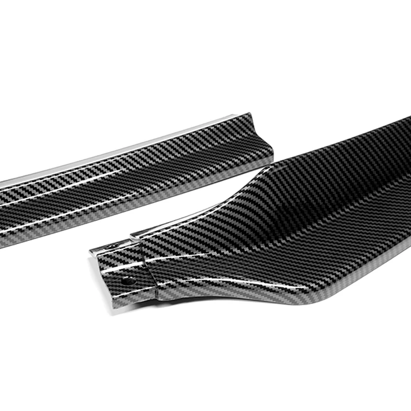 For 2020-2025 BMW 4-Series G22 G23 M-Sport Carbon Look Front Bumper Body Splitter Spoiler Lip 3PCS - Image 2