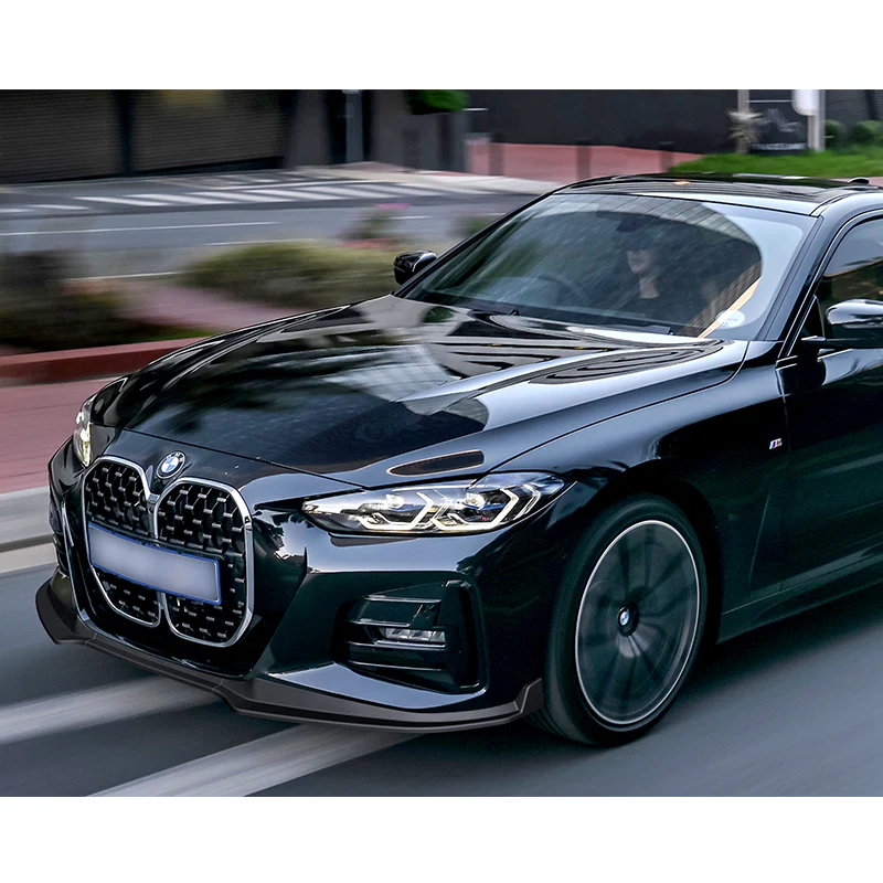 For 2020-2025 BMW 4-Series G22 G23 M-Sport Matte Black Front Bumper Body Splitter Spoiler Lip 3PCS - Image 5