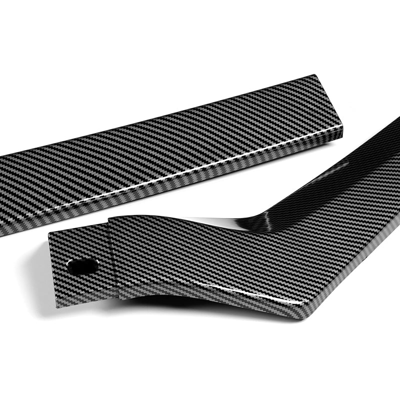 For 2020-2022 Subaru Impreza CS-Style 3-PCS Carbon Painted Front Bumper Spoiler Lip - Image 2