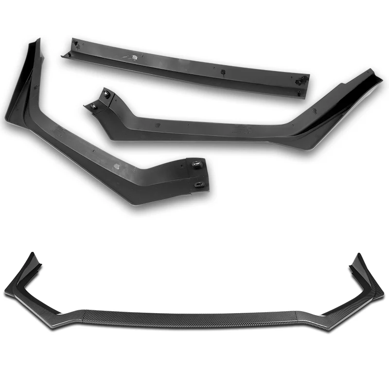 For 2020-2022 Subaru Impreza CS-Style 3-PCS Carbon Painted Front Bumper Spoiler Lip - Image 4