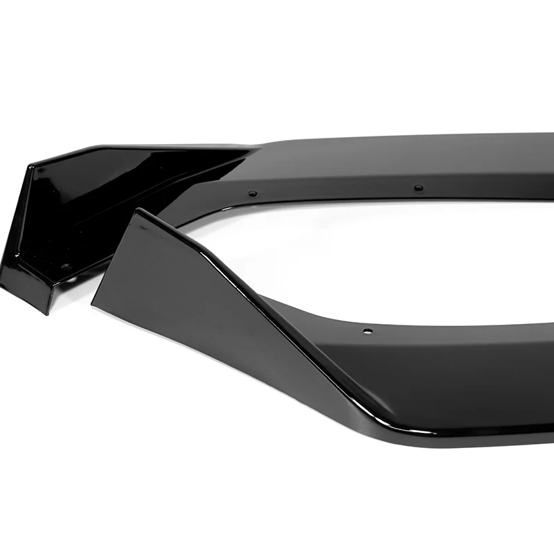 For 2020-2025 Chevy Corvette C8 5VM-Style 3-Pcs Painted Black Front Bumper Spoiler Lip - Image 3