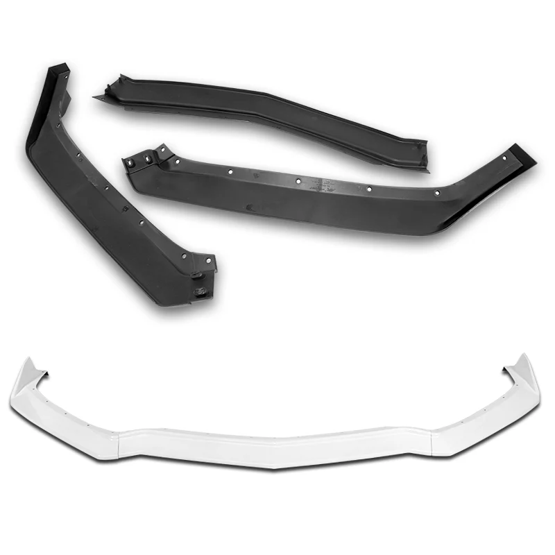 For 2020-2025 Chevy Corvette C8 5VM-Style 3-Pcs Painted White Front Bumper Spoiler Lip - Image 4