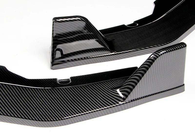 For 2020-2023 Nissan Sentra Carbon Look Front Bumper Body Kit Spoiler Lip 3PCS - Image 2