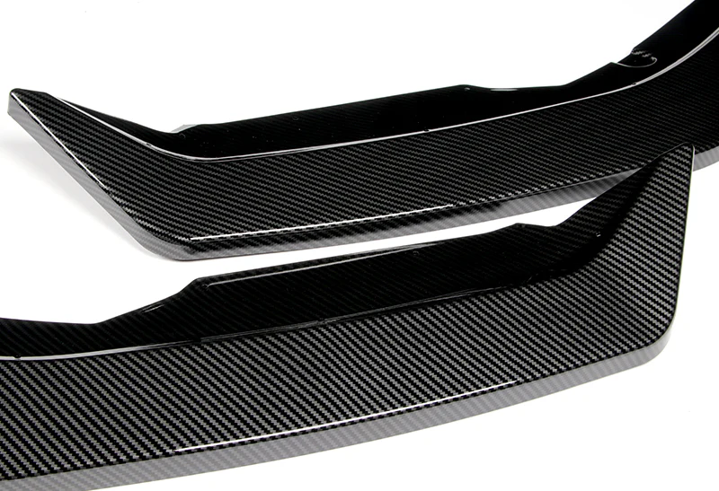 For 2020-2023 Nissan Sentra Carbon Look Front Bumper Body Kit Spoiler Lip 3PCS - Image 3