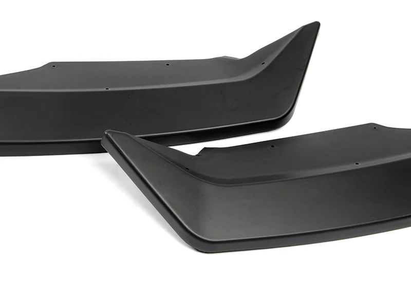 For 2020-2023 Nissan Sentra Unpainted Matte Black Front Bumper Body Kit Spoiler Lip 3PCS - Image 3