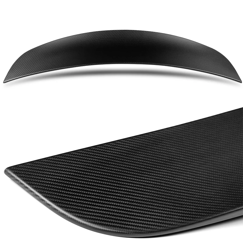 For 2016-2025 Tesla Model X OE-Style Matte Carbon Fiber Rear Trunk Spoiler Wing - Image 2