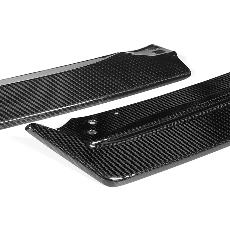 For 2021-2022 Honda Accord Sedan Carbon Fiber Front Bumper Body Splitter Spoiler Lip 3PCS - Image 4