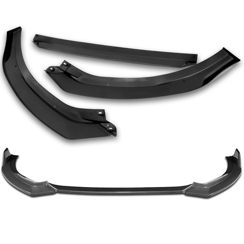 For 2021-2024 Kia K5 GT-Line STP-Style 3-PCS Carbon Painted Front Bumper Spoiler Lip - Image 4