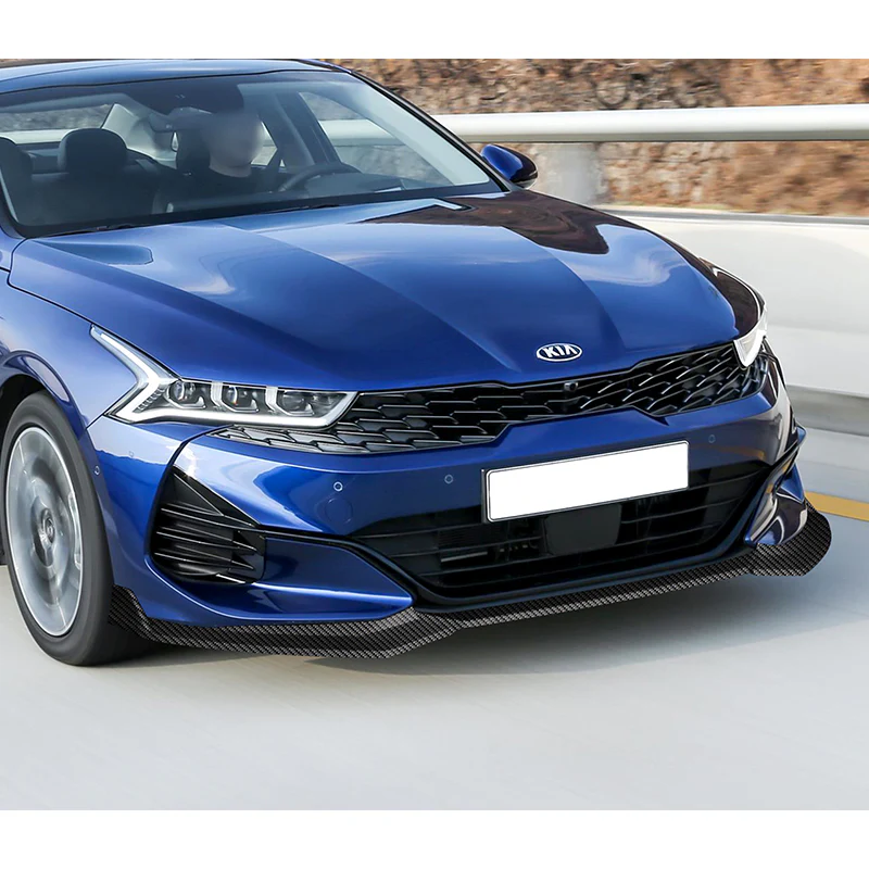 For 2021-2024 Kia K5 GT-Line STP-Style 3-PCS Carbon Painted Front Bumper Spoiler Lip - Image 5