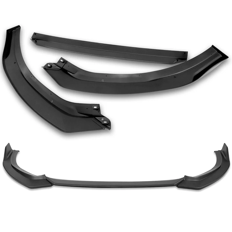 For 2021-2024 Kia K5 GT-Line STP-Style 3-PCS Matt Black Front Bumper Body Spoiler Lip - Image 4