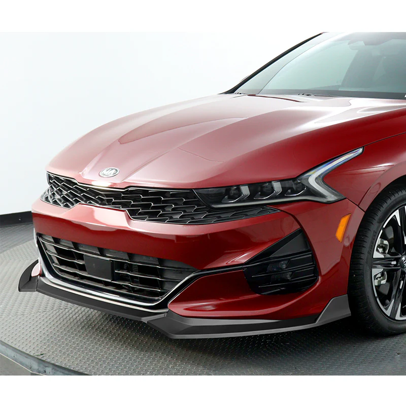 For 2021-2024 Kia K5 GT-Line STP-Style 3-PCS Matt Black Front Bumper Body Spoiler Lip - Image 5