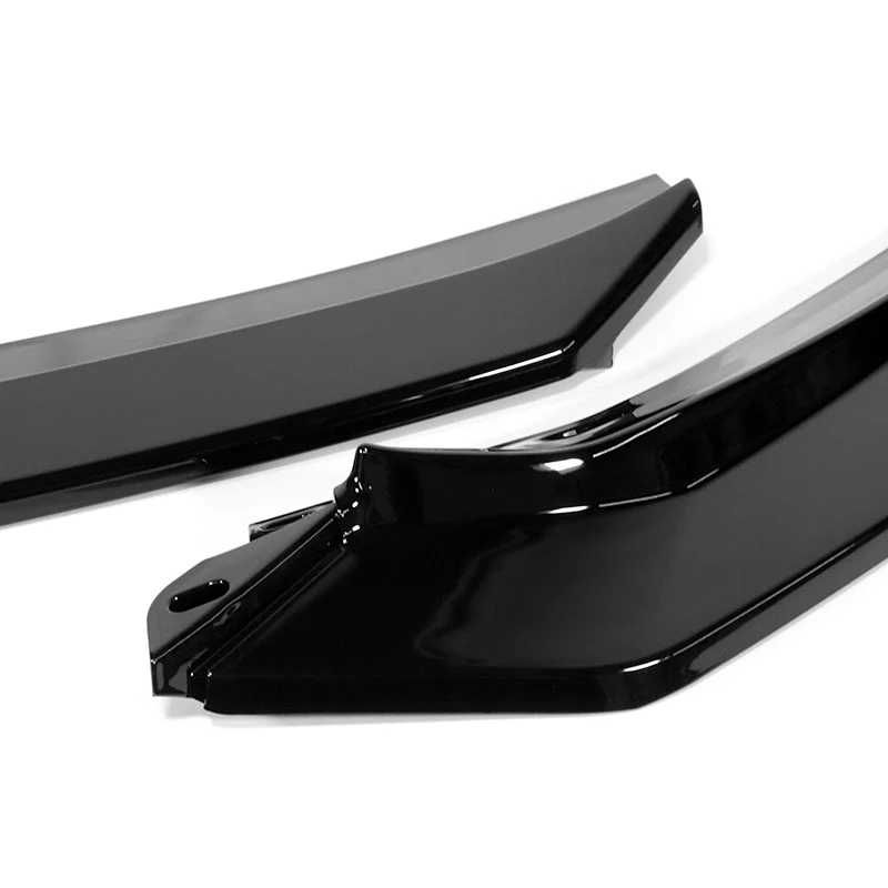 For 2021-2024 Kia K5 GT-Line STP-Style 3-PCS Painted Black Front Bumper Spoiler Lip - Image 2