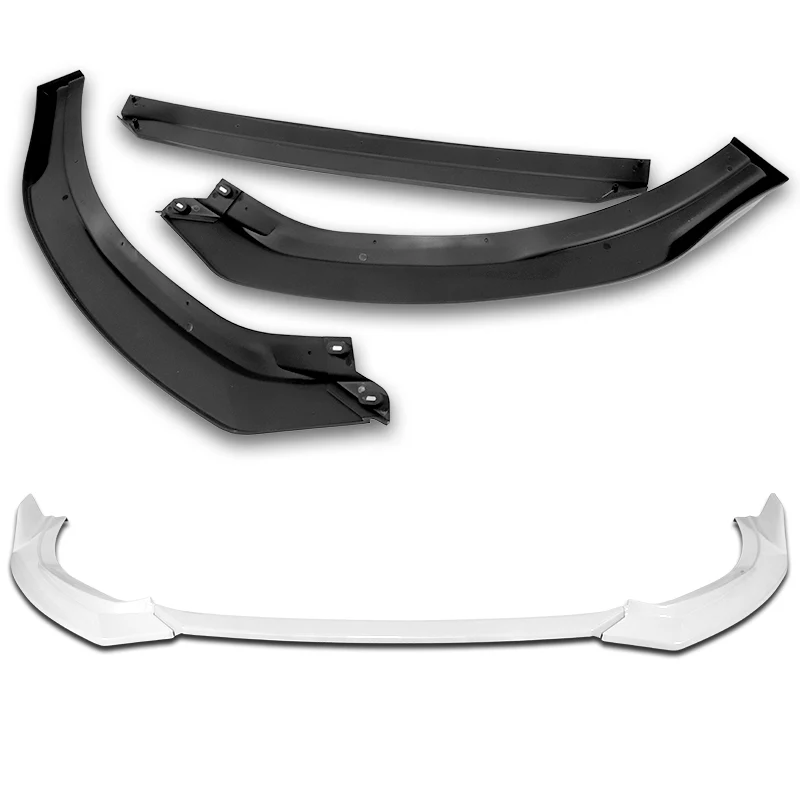 For 2021-2024 Kia K5 GT-Line STP-Style 3-PCS Painted White Front Bumper Spoiler Lip - Image 4