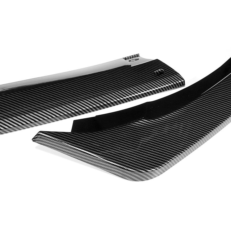 For 2021-2024 Kia Optima K5 3-PCS Carbon Painted Front Bumper Splitter Spoiler Lip - Image 2