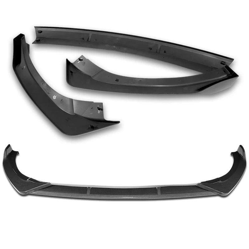 For 2021-2024 Kia Optima K5 3-PCS Carbon Painted Front Bumper Splitter Spoiler Lip - Image 4