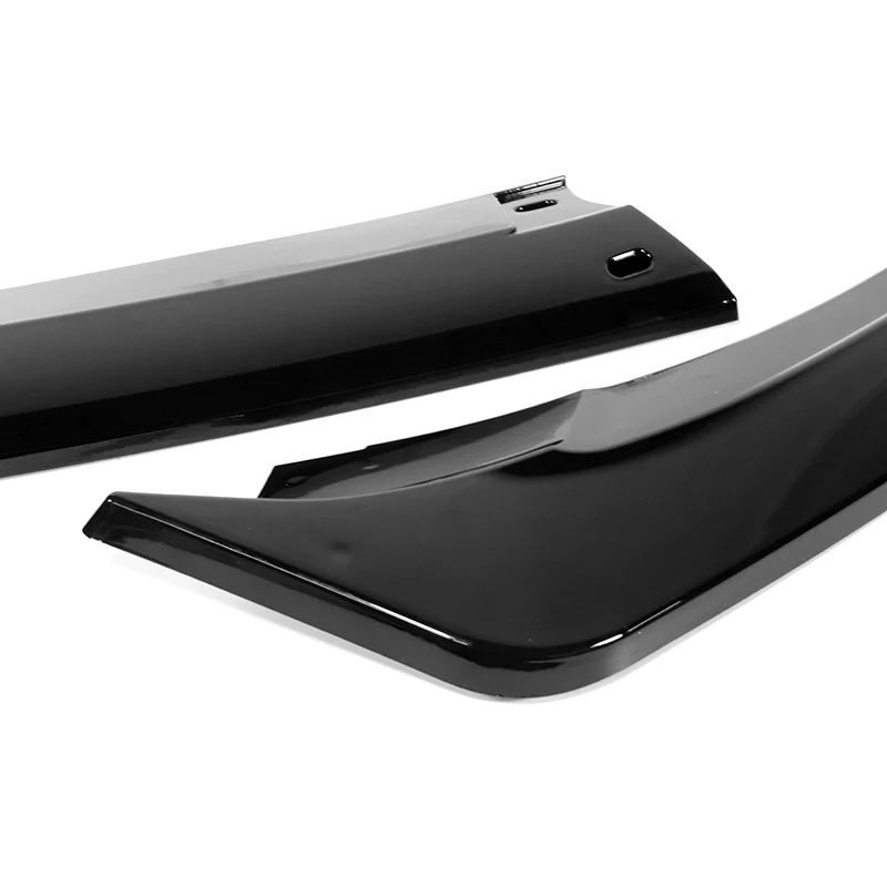 For 2021-2024 Kia Optima K5 3-PCS Painted Black Front Bumper Body Splitter Spoiler Lip - Image 2