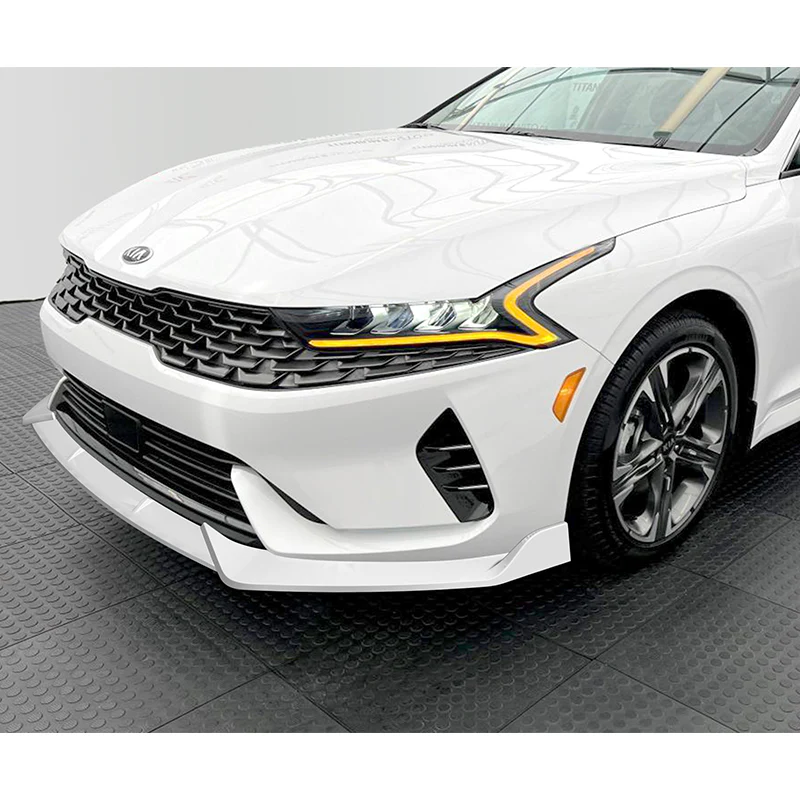 For 2021-2024 Kia Optima K5  3-PCS Painted White Front Bumper Body Splitter Spoiler Lip - Image 5