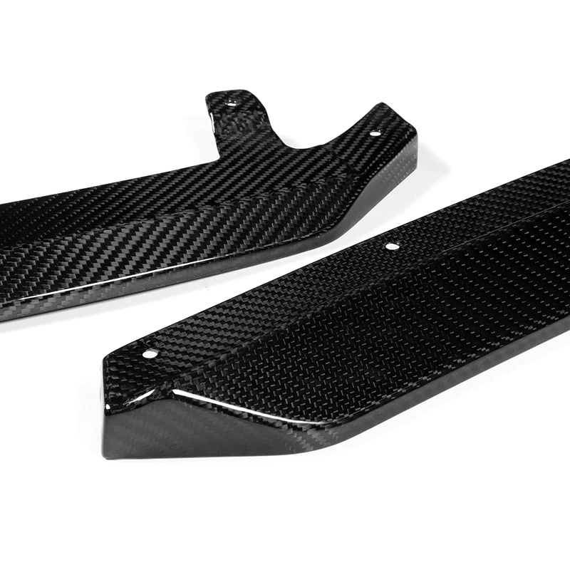 For 2021-2025 Lexus IS300 IS350 Base V-Style 3-PCS  Real Carbon Fiber Front Bumper Lip - Image 2