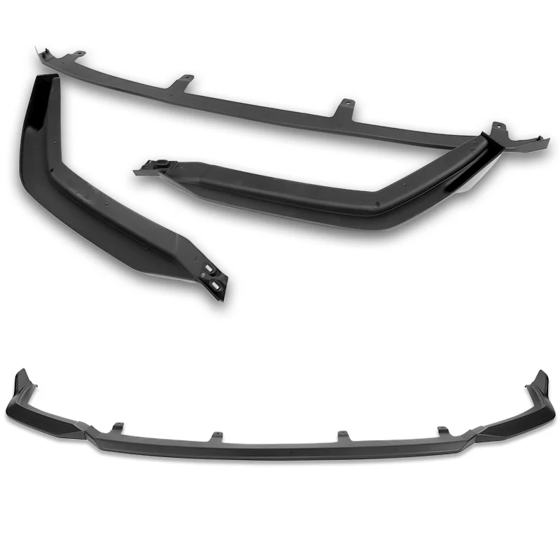 For 2021-2025 Lexus IS350 IS500 F-Sport V-Style 3-PCS Black Front Bumper Spoiler Lip - Image 4
