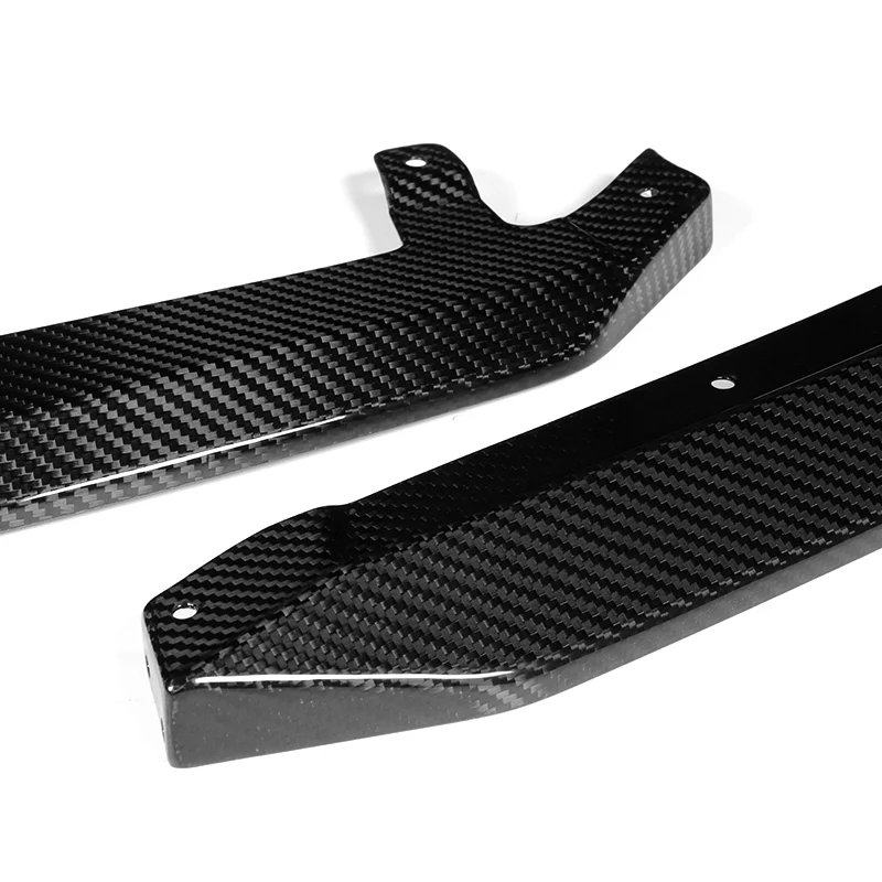 For 2021-2025 Lexus IS350 IS500 F-Sport V-Style 3-PCS  Carbon Fiber Front Bumper Lip - Image 2