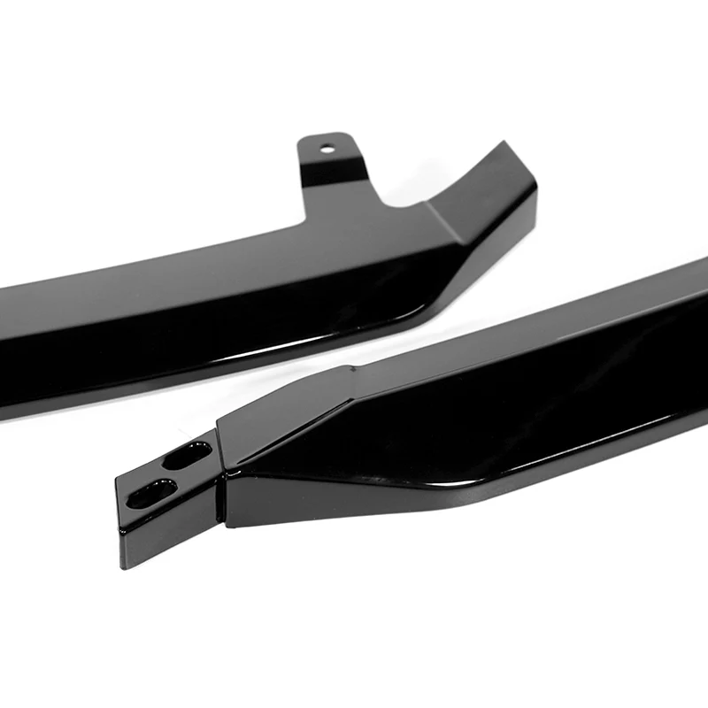 For 2021-2025 Lexus IS350 IS500 F-Sport V-Style 3-PCS Painted Black Front Bumper Lip - Image 2