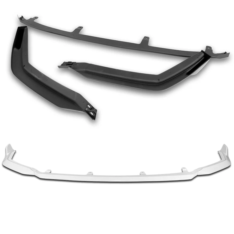For 2021-2025 Lexus IS350 IS500 F-Sport V-Style 3-PCS Painted White Front Bumper Lip - Image 4