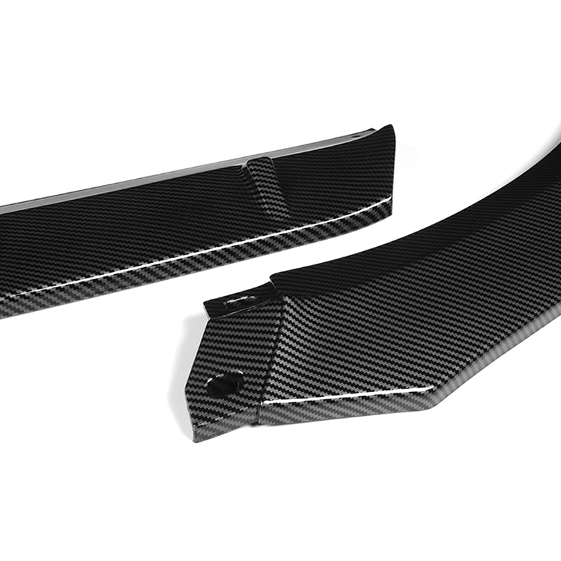 For 2021-2022 Toyota Camry LE Carbon Look 3 Pcs Front Bumper Body Splitter Spoiler Lip - Image 2