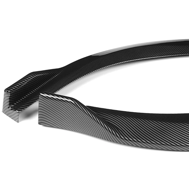 For 2021-2022 Toyota Camry LE Carbon Look 3 Pcs Front Bumper Body Splitter Spoiler Lip - Image 3