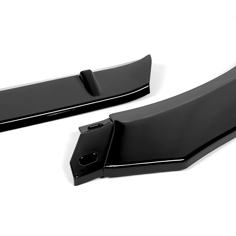 For 2021-2022 Toyota Camry LE Painted Black 3 Pcs Front Bumper Splitter Spoiler Lip - Image 2