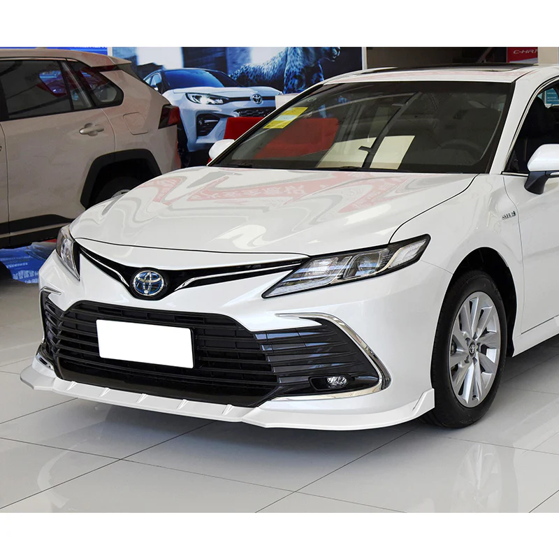 For 2021-2022 Toyota Camry LE Painted White 3 Pcs Front Bumper Splitter Spoiler Lip - Image 5