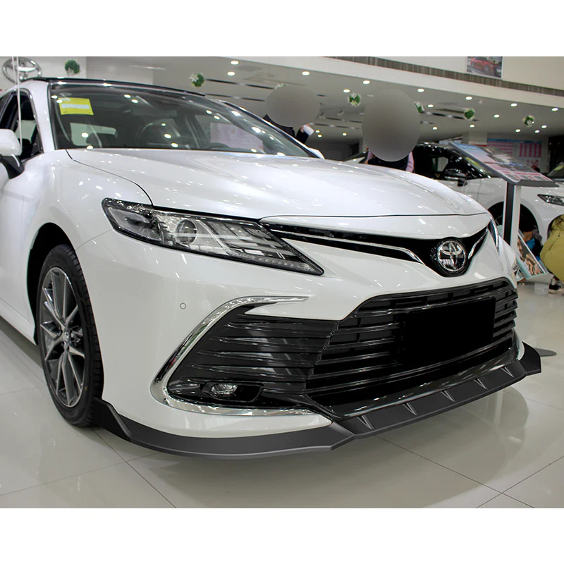For 2021-2022 Toyota Camry LE STP-Style Black 3 Pcs  Front Bumper Splitter Spoiler Lip - Image 5
