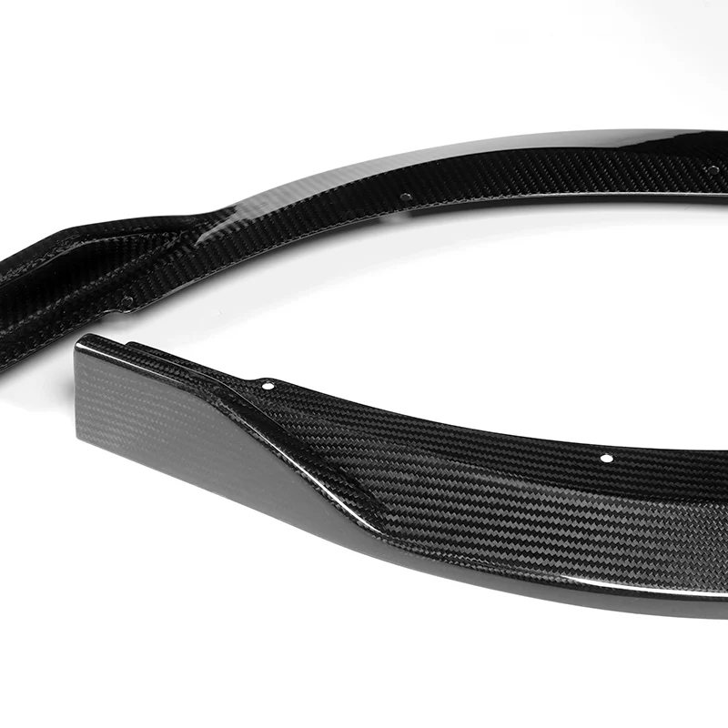 For 2021-2022 Toyota Camry LE XLE Carbon Fiber 3Pcs Front Bumper Splitter Spoiler Lip - Image 3