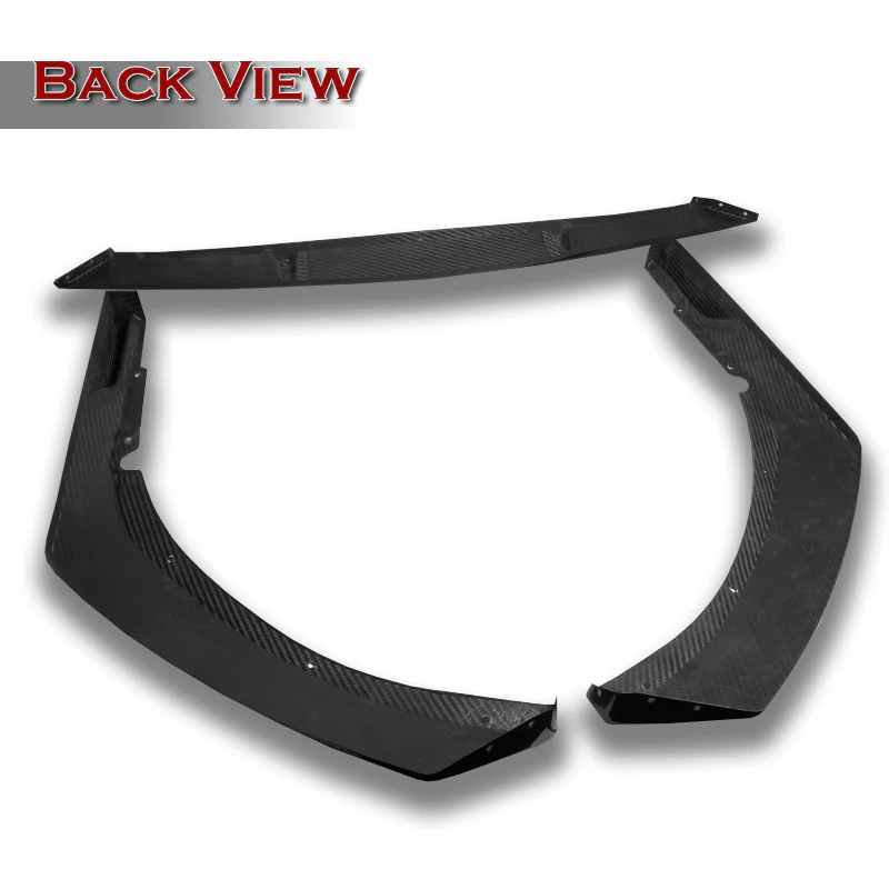 For 2021-2024 Toyota Camry SE Carbon 3 Pcs  Fiber Front Bumper Splitter Spoiler Lip - Image 4