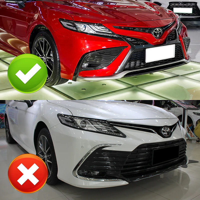 For 2021-2024 Toyota Camry SE Painted Black 3Pcs Front Bumper Splitter Spoiler Lip - Image 6