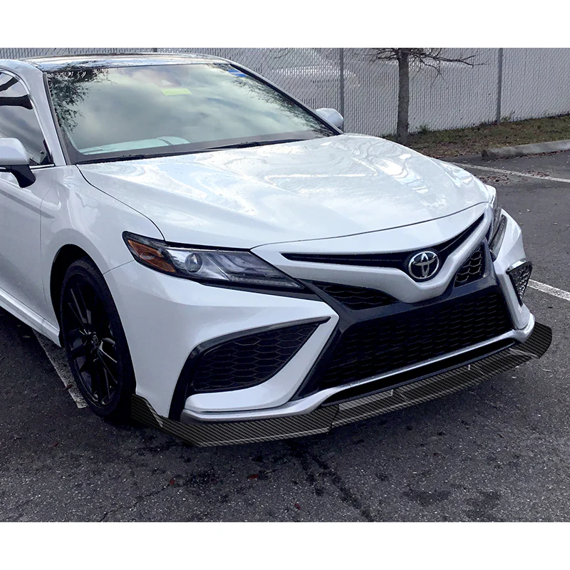 For 2021-2024 Toyota Camry SE Carbon Look 3pcs  Front Bumper Splitter Spoiler Lip - Image 5
